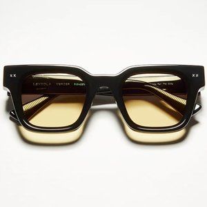 Lexxola Mercer Black Amber Sunglasses NEW